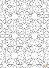 Islamic Coloring Pages Pattern Mosaic Patterns Drawing Adults Roman Printable Colouring Colour Sheets Geometric Color Arabic Supercoloring Numerals Print Getcolorings sketch template