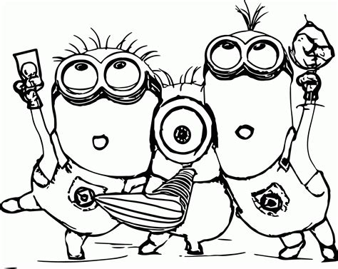 minion coloring pages dr odd coloring home