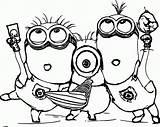 Coloring Minions Pages Clipart Color Minion Library Clip sketch template