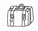 Suitcases sketch template