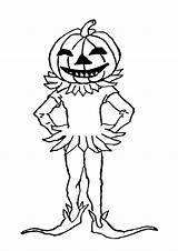 Pumpkin Coloring Boy Halloween Pages Clipartqueen sketch template
