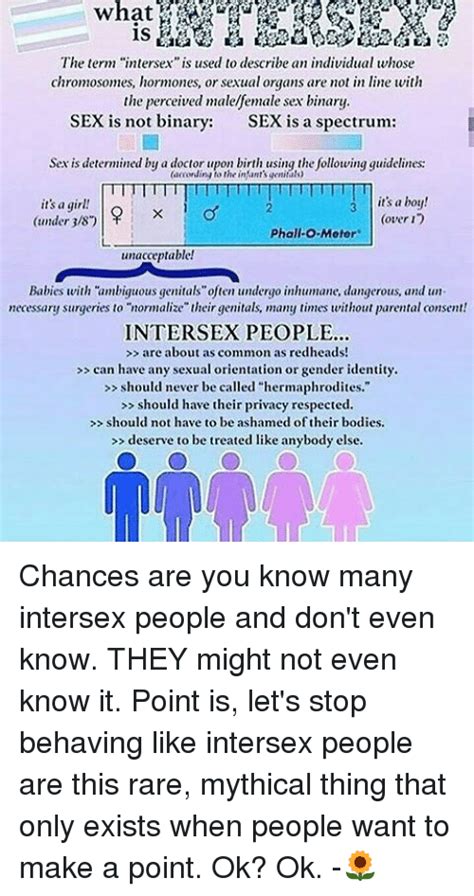 The Term Intersex Is Used To Describe An Individual Whose Chromosomes