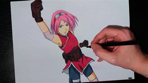 Speed Drawing The Last Sakura Haruno Naruto Youtube