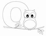 Alphabet Owl Ebcs Bestcoloringpagesforkids sketch template