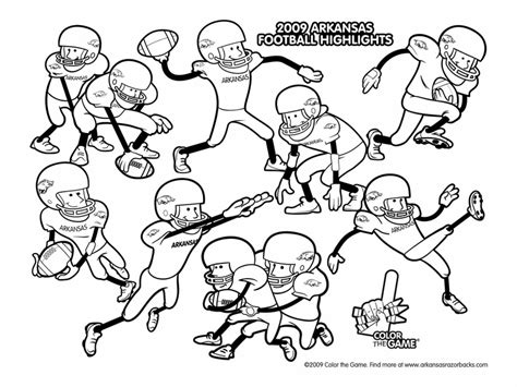 ncaa football coloring pages printable coloring pages