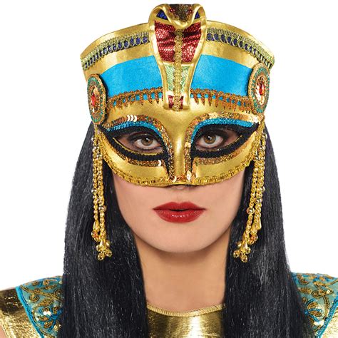Egyptian Cleopatra Mask Headpiece Crown Pharaoh Ancient