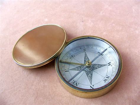 scientific collectables   century victorian brass cased travellers pocket compasses