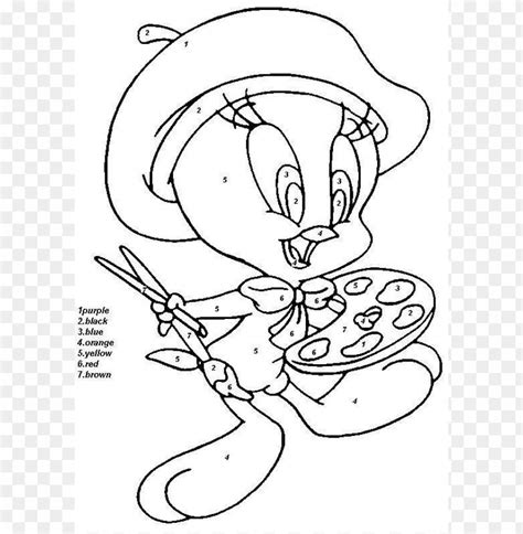 disney color  number coloring pages png transparent  clear
