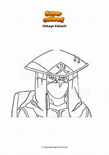 Kakashi Hokage Ausmalbild Supercolored sketch template