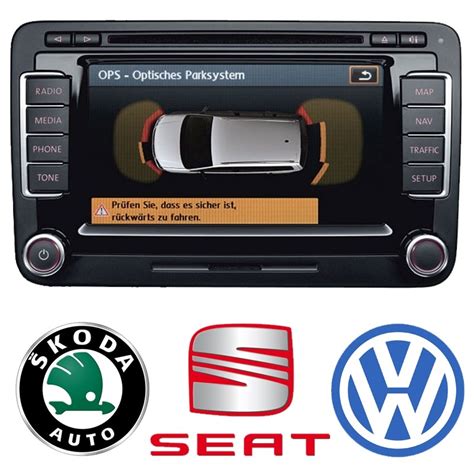 volkswagen oem retrofit kit rns  navigation system audio images