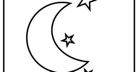 moon  stars simple shapes easy coloring pages  toddlers