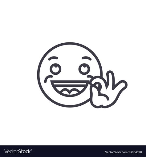 good emoji concept  editable vector image