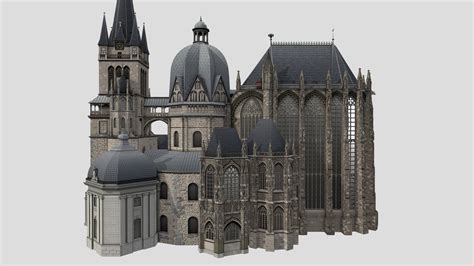 aachen cathedral  model  fred  sketchfab