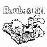 Boule Bill Coloring Reading Pages Book Xcolorings 700px 69k Resolution Info Type  sketch template