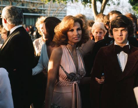 actress raquel welch and son damon welch arrive to the