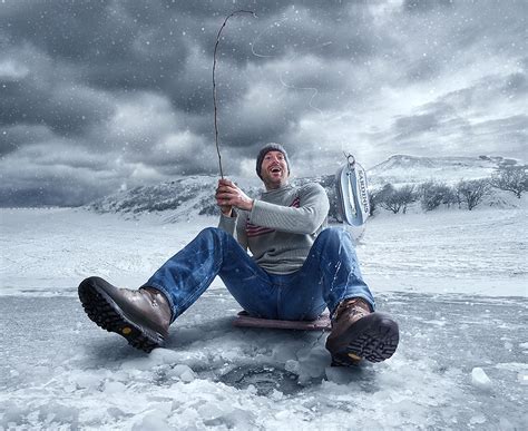 ice fishing strobist info  phoshot ps camera  flickr