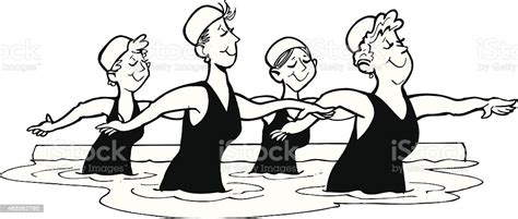 Water Aerobics Stock Illustration Download Image Now