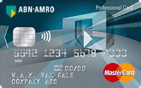 abn amro professional card  pj bij een zakelijke rekening