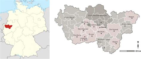 Siting Of The Ruhr Valley Region In Germany And The Ruhr