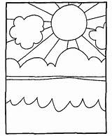 Coloring Clouds Pages Color Summer Sun Clipart Sky Kids Sheets Cloud Things Ocean Colouring Activity Clip Poland Printable Fun Library sketch template