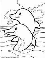 Dolphin Dolfijnen Bacheca sketch template