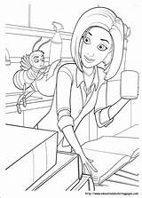 Bee Movie Coloring Pages Printable Kids sketch template