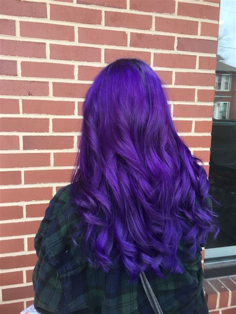 purple hair pinterest