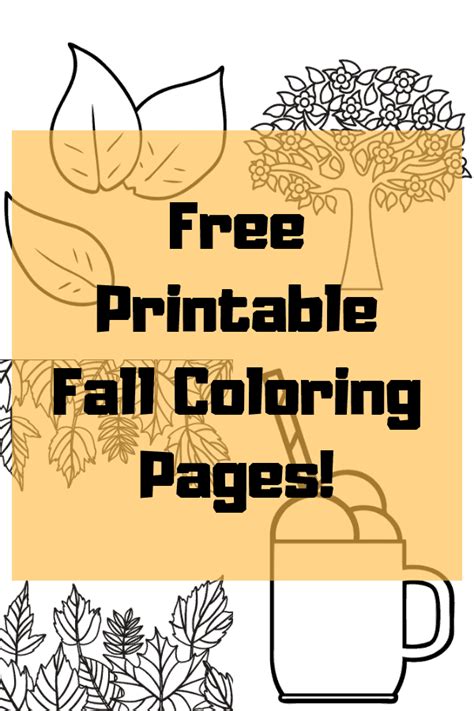 printable fall coloring pages homeschool printables