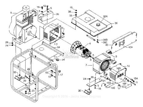 powermate  coleman pm parts diagram  generator parts