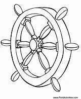 Wheel Coloring Ship Boat Steering Helm Drawing Pirate Pages Template Clipart Drawings Sketch Getdrawings Water Technical Sailboat Clip Printable Library sketch template