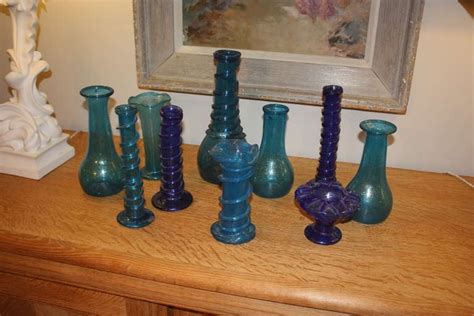 Collection Of Blue Blown Glass At 1stdibs