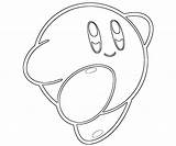 Kirby Coloringhome Mario sketch template