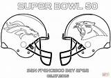 Coloring Bowl Super Pages 50 Panthers Carolina Broncos Denver Vs Printable Drawing sketch template