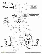 Easter Dot Bunny Worksheets Activities Printables Kids Printable Worksheet Dots Education Spring Games Coloring Pages Kindergarten Seniors Connect Holiday Crafts sketch template