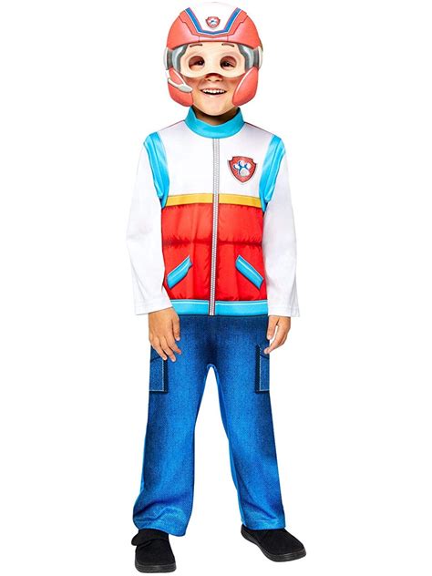 childs classic ryder fancy dress paw patrol costume cartoon boy leader