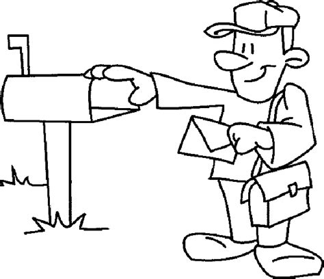 coloring pages postman jobs printable coloring pages