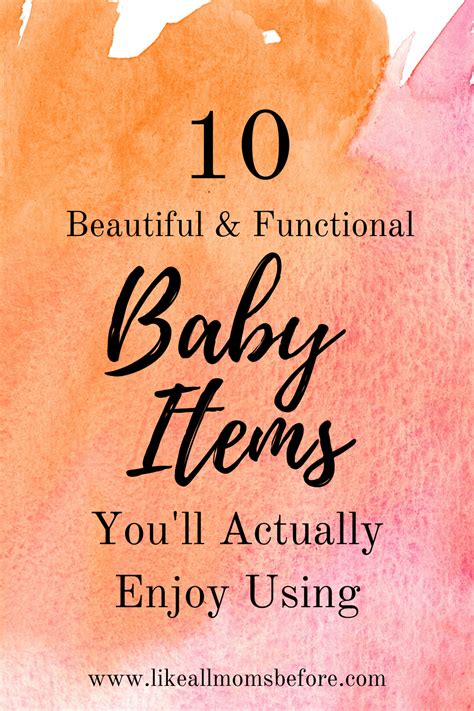 functional  beautiful   baby items   moms