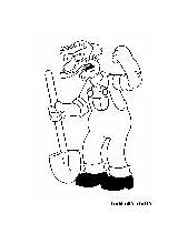 Willie Groundskeeper Pages Simpsons Coloring sketch template