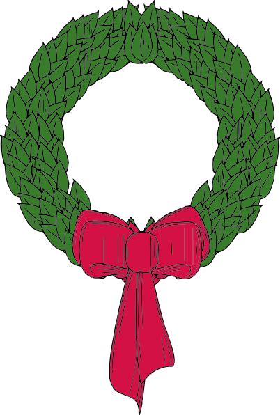 christmas wreath clip art  clkercom vector clip art  royalty  public domain