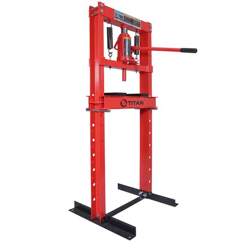 titan  ton hydraulic shop floor press  frame  lb  heavy duty steel plates walmart