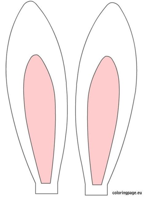 printable bunny ears easter rabbit ears orelhas de coelho