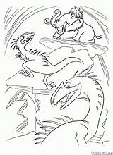 Dinosaurs Dinosauri Angry Dinosaurios Dinosaurier Glaciale Dinossauros Colorkid Irritados Arrabbiati Malvorlagen Idade Gelo Despertar Dinozaury Cartoni Verärgerter sketch template