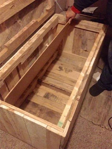 diy pallet wood chest pallet trunk pallet furniture plans