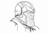 Thanos Coloring Tsgos sketch template
