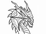 Dragon Coloring Pages Scary Coloringpages4u sketch template