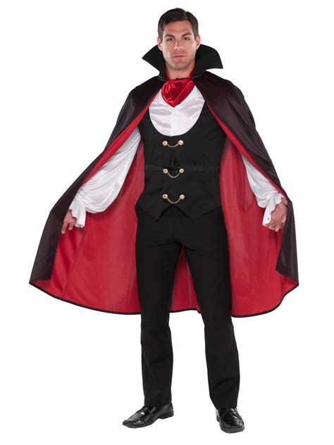 mens gothic vampire costume halloween fancy dress adult cool dracula