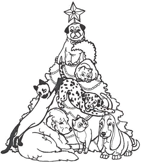 printable christmas dog coloring pages coloring pages