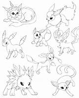 Coloring Pages Pokemon Eeveelutions Venusaur Template Printable Getcolorings Getdrawings sketch template