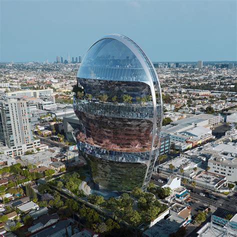 mad architects plans hollywood office wrapped  funicular railway