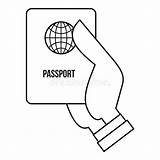 Passport sketch template